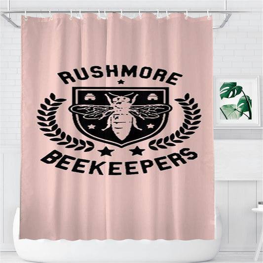 Rushmore Academy Bee Keepers Wes Anderson Bathroom Shower Curtain Fabric Waterproof | 66 X 72 Inch