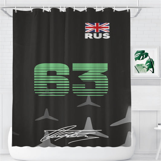 Personalized Russell - F1 Shower Curtain Farmhouse Bathroom Decor