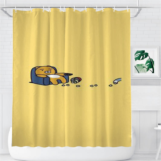 Ryan'S Entertaint Time Bathroom Shower Curtain Fabric Waterproof | 66 X 72 Inch