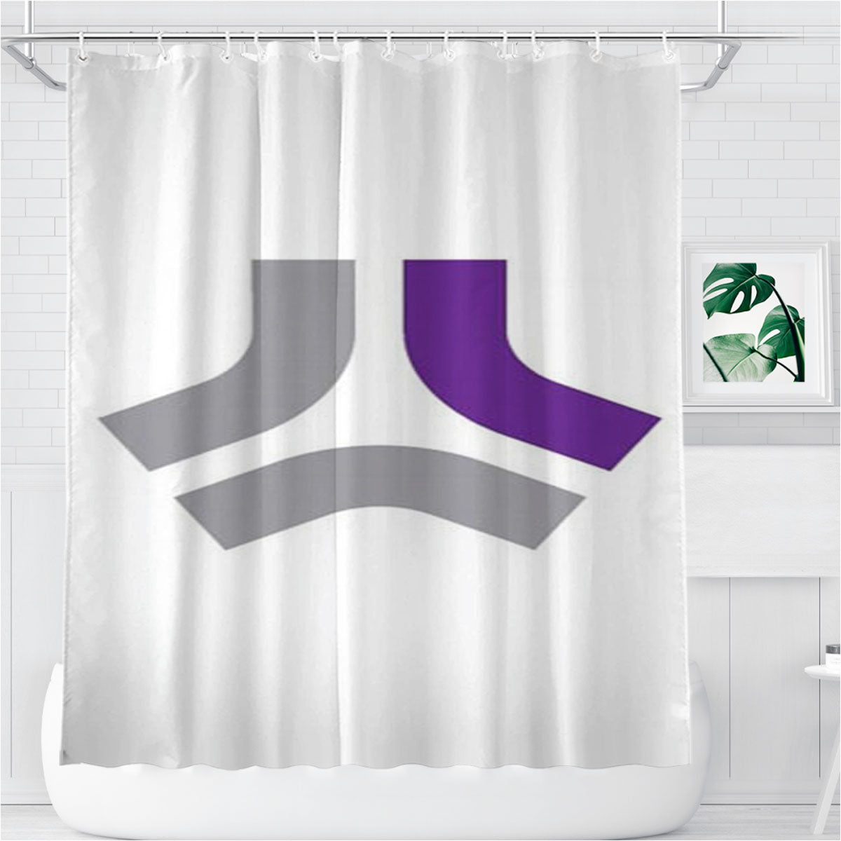 S1E Logo Bathroom Shower Curtain Fabric Waterproof | 66 X 72 Inch