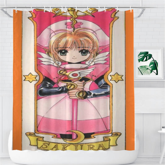 Personalized Sakura Cover Shower Curtain Farmhouse Bathroom Decor