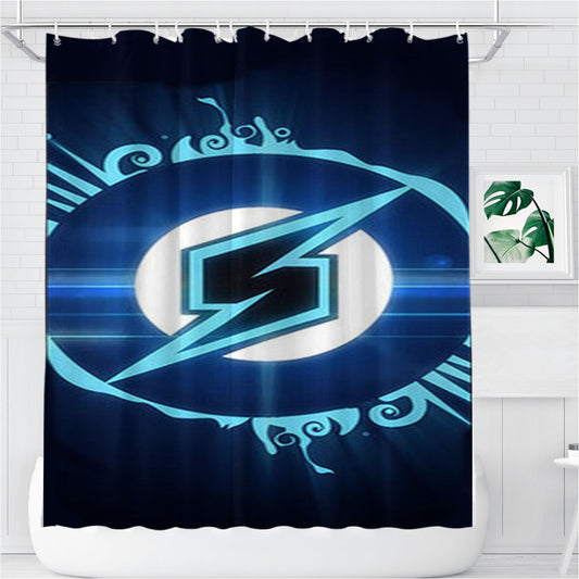 Samus Logo Game Bathroom Shower Curtain Fabric Waterproof | 66 X 72 Inch