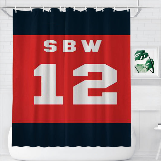 Sbw Sonny Bill Williams Bathroom Shower Curtain Fabric Waterproof | 66 X 72 Inch