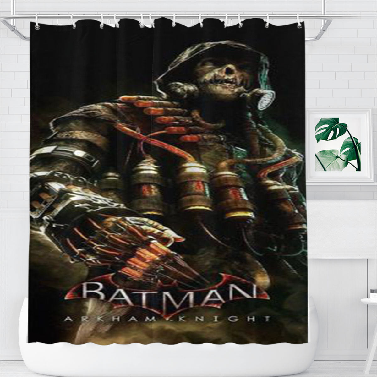 Scarecrow Batman Arkham Night Bathroom Shower Curtain Fabric Waterproof | 66 X 72 Inch
