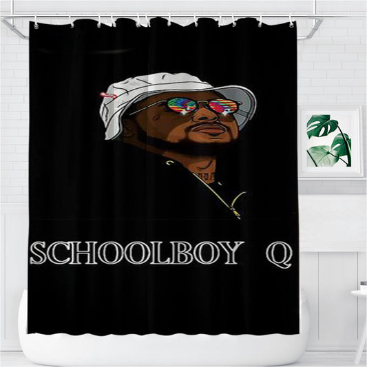 Schoolboy Q Bathroom Shower Curtain Fabric Waterproof | 66 X 72 Inch