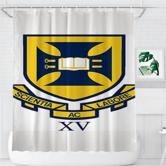 Scientia Labore Bathroom Shower Curtain Fabric Waterproof | 66 X 72 Inch