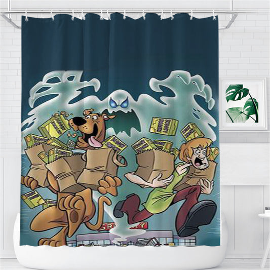 Personalized Scooby-Doo From The Market Shower Curtain Farmhouse Bathroom Decor