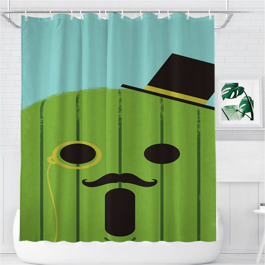 Score Sir Cactuar Bathroom Shower Curtain Fabric Waterproof | 66 X 72 Inch