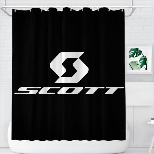 Personalized Scott Bicycle Sport Jersey Team Shower Curtain Farmhouse Bathroom Decor