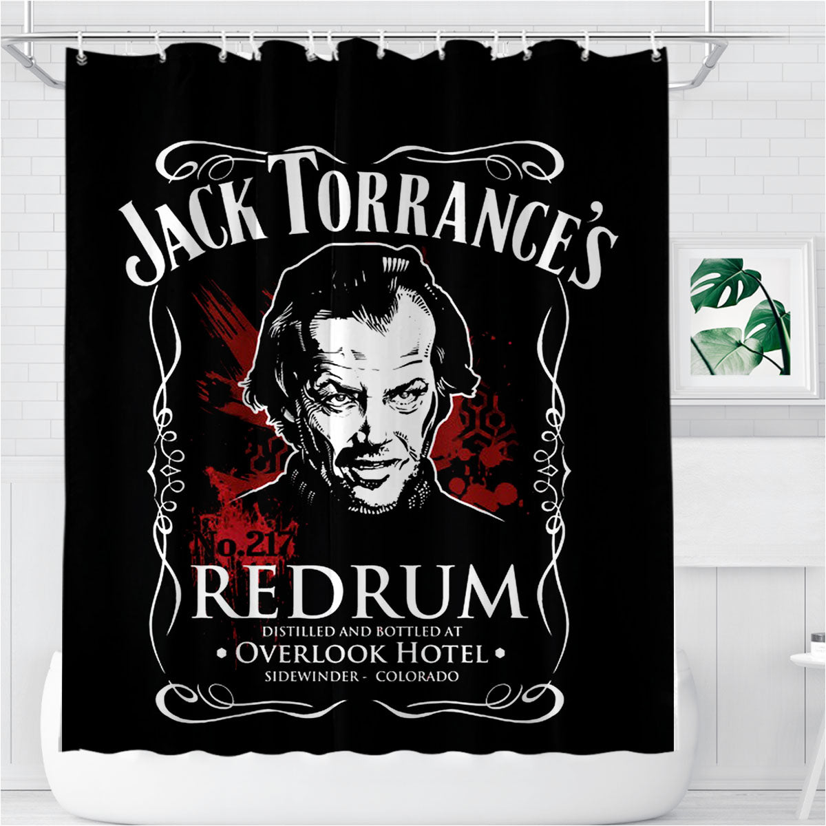 Search Jack Torrance Bathroom Shower Curtain Fabric Waterproof | 66 X 72 Inch