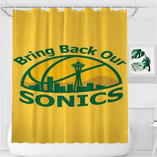 Personalized Seattle Sonics Bring Back Our Shower Curtain Farmhouse Bathroom Decor