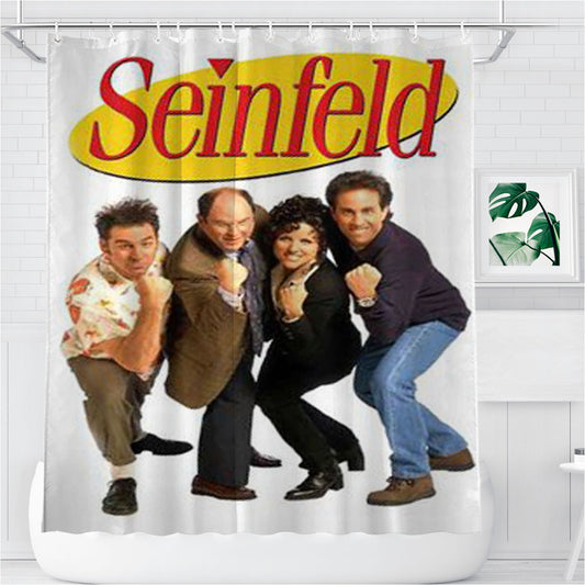 Seinfeld Bathroom Shower Curtain Fabric Waterproof | 66 X 72 Inch