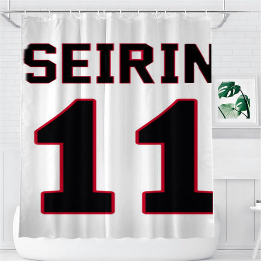 Seirin 11 Kuroko Bathroom Shower Curtain Fabric Waterproof | 66 X 72 Inch