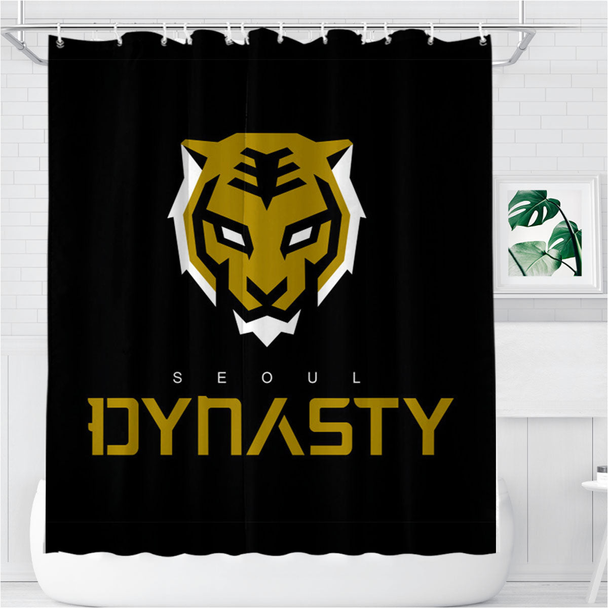 Seoul Owl Dynasty Bathroom Shower Curtain Fabric Waterproof | 66 X 72 Inch