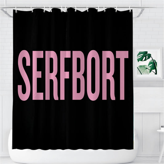 Serfbort Bathroom Shower Curtain Fabric Waterproof | 66 X 72 Inch