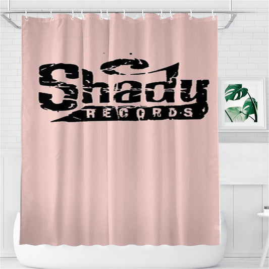 Personalized Shady Records Logo Classic Vintage Style Hip Hop Eminem Shower Curtain Farmhouse Bathroom Decor