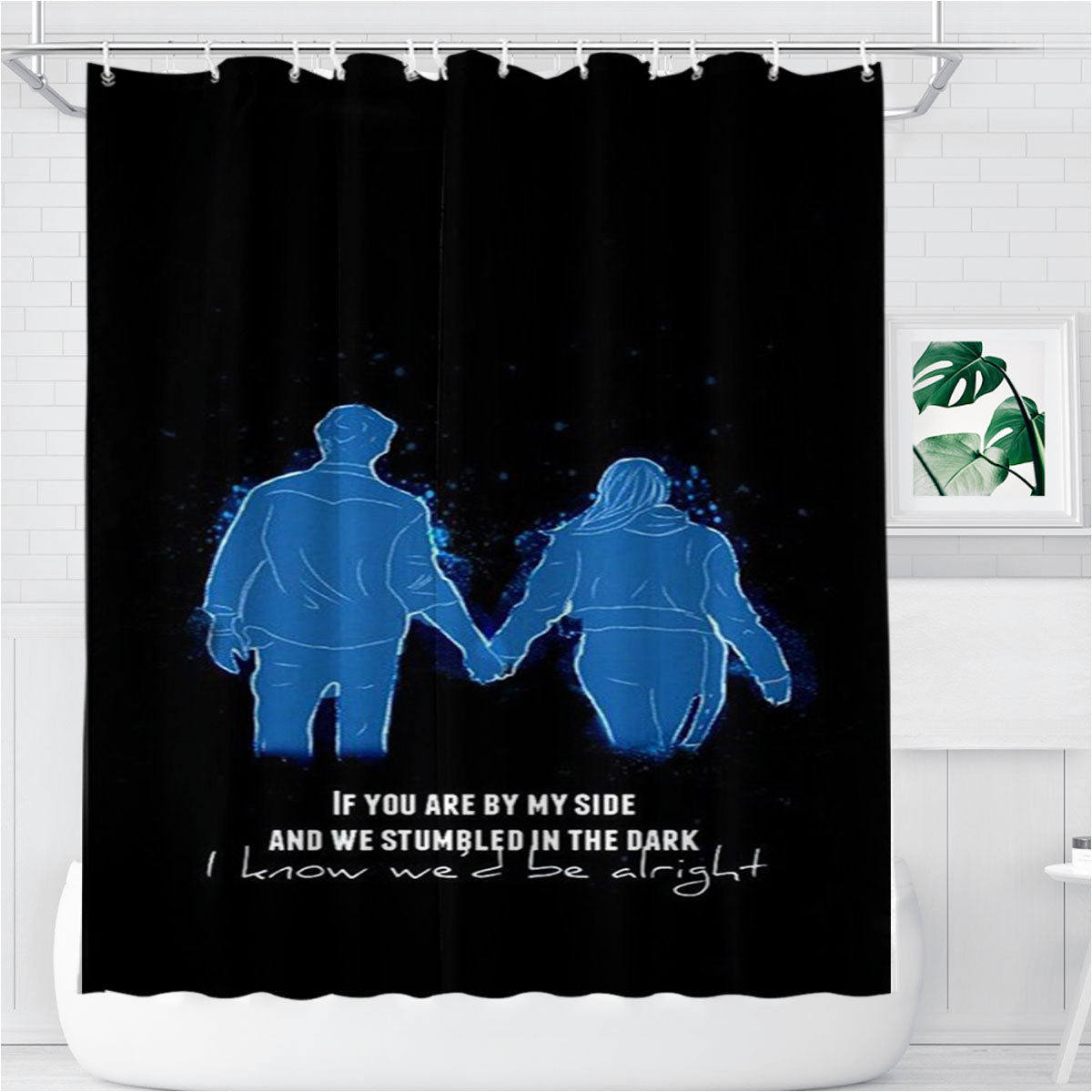 Shawn Mendes If You Are By My Side Bathroom Shower Curtain Fabric Waterproof | 66 X 72 Inch