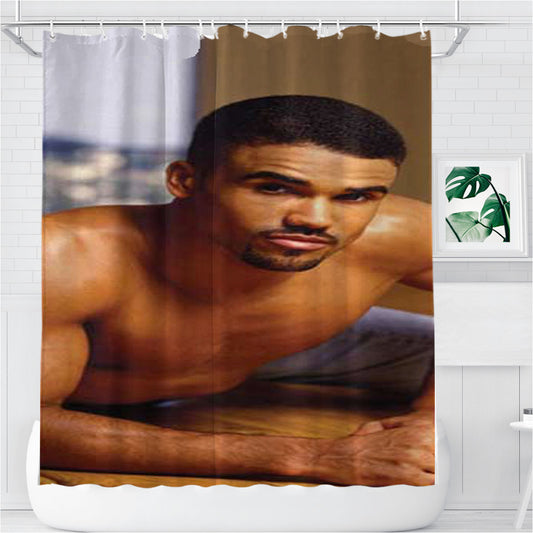 Shemar Moore Bathroom Shower Curtain Fabric Waterproof | 66 X 72 Inch