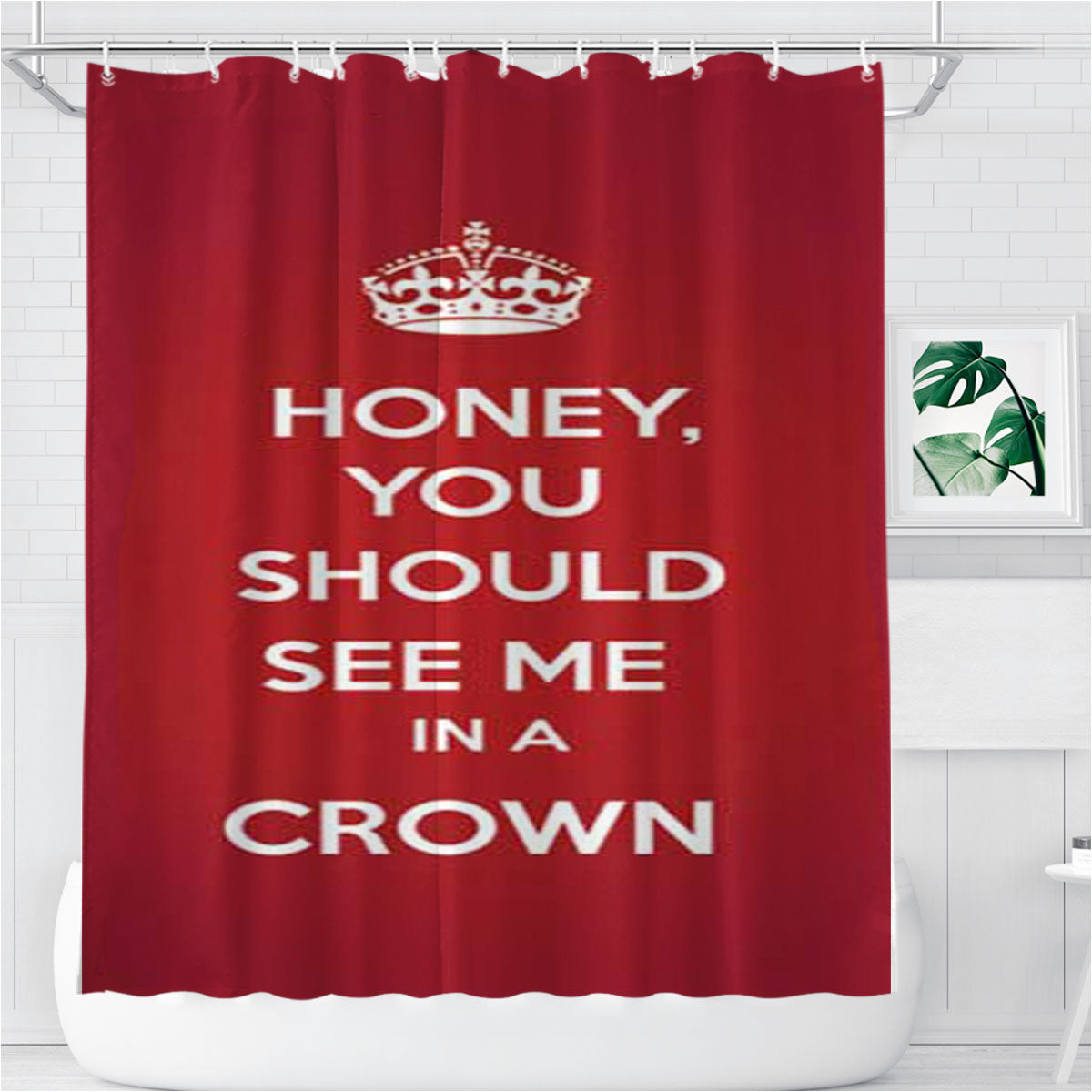 Sherlock Honey Bathroom Shower Curtain Fabric Waterproof | 66 X 72 Inch