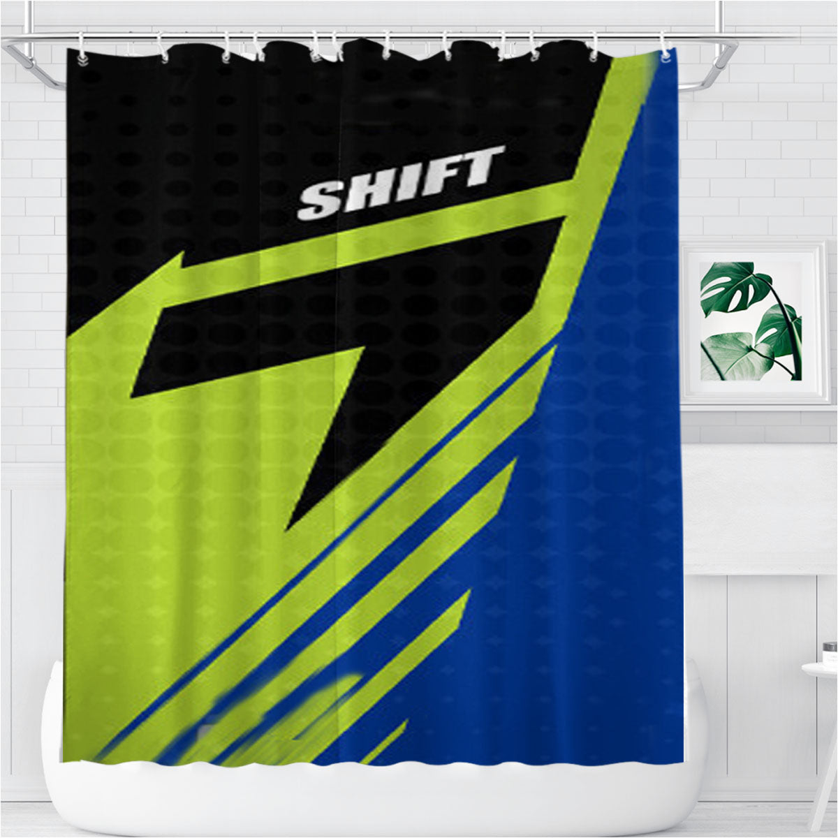 Shift Assault Jersey Faction A1 Bathroom Shower Curtain Fabric Waterproof | 66 X 72 Inch