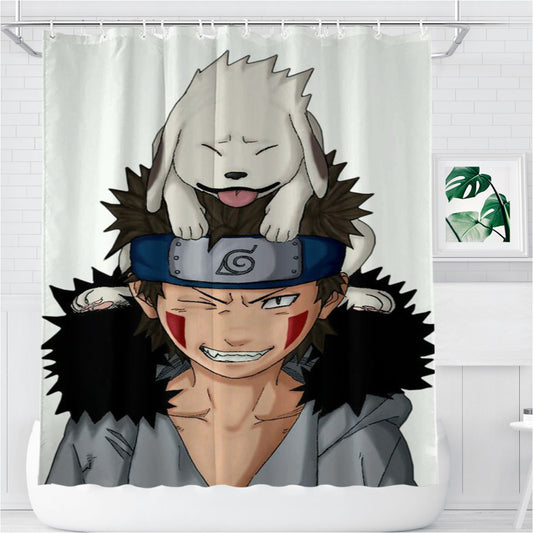 Personalized Shikamaru Naruto Shipuden Shower Curtain Farmhouse Bathroom Decor