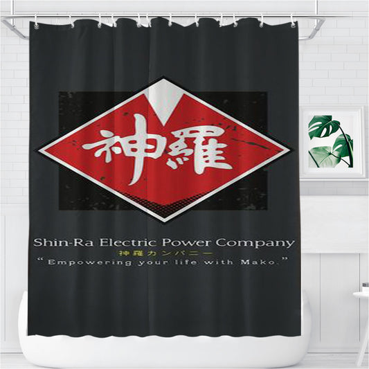 Personalized Shin Ra Company Final Fantasy Vii Shower Curtain Farmhouse Bathroom Decor