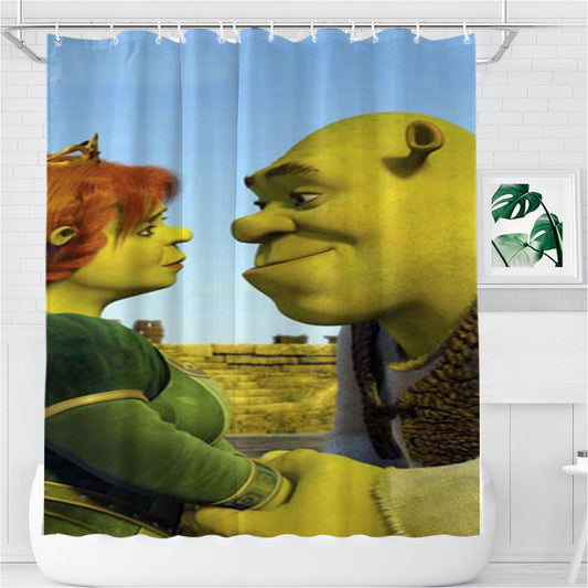Shrek The Third Bathroom Shower Curtain Fabric Waterproof | 66 X 72 Inch