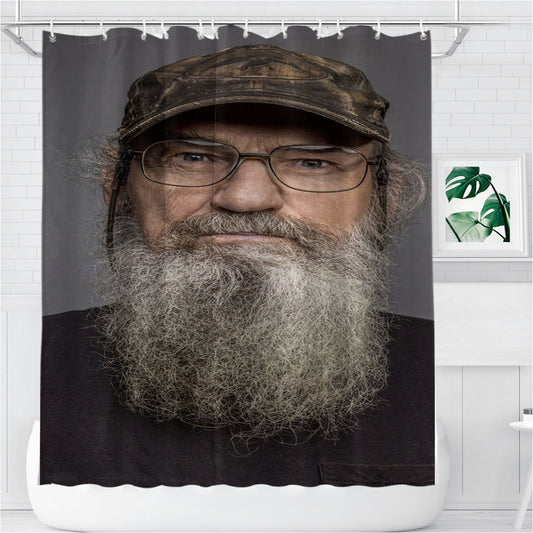 Personalized Si Robertson Duck Dynasty Shower Curtain Farmhouse Bathroom Decor