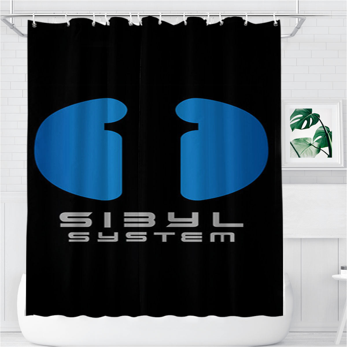 Sibyl System Psycho Pass Bathroom Shower Curtain Fabric Waterproof | 66 X 72 Inch