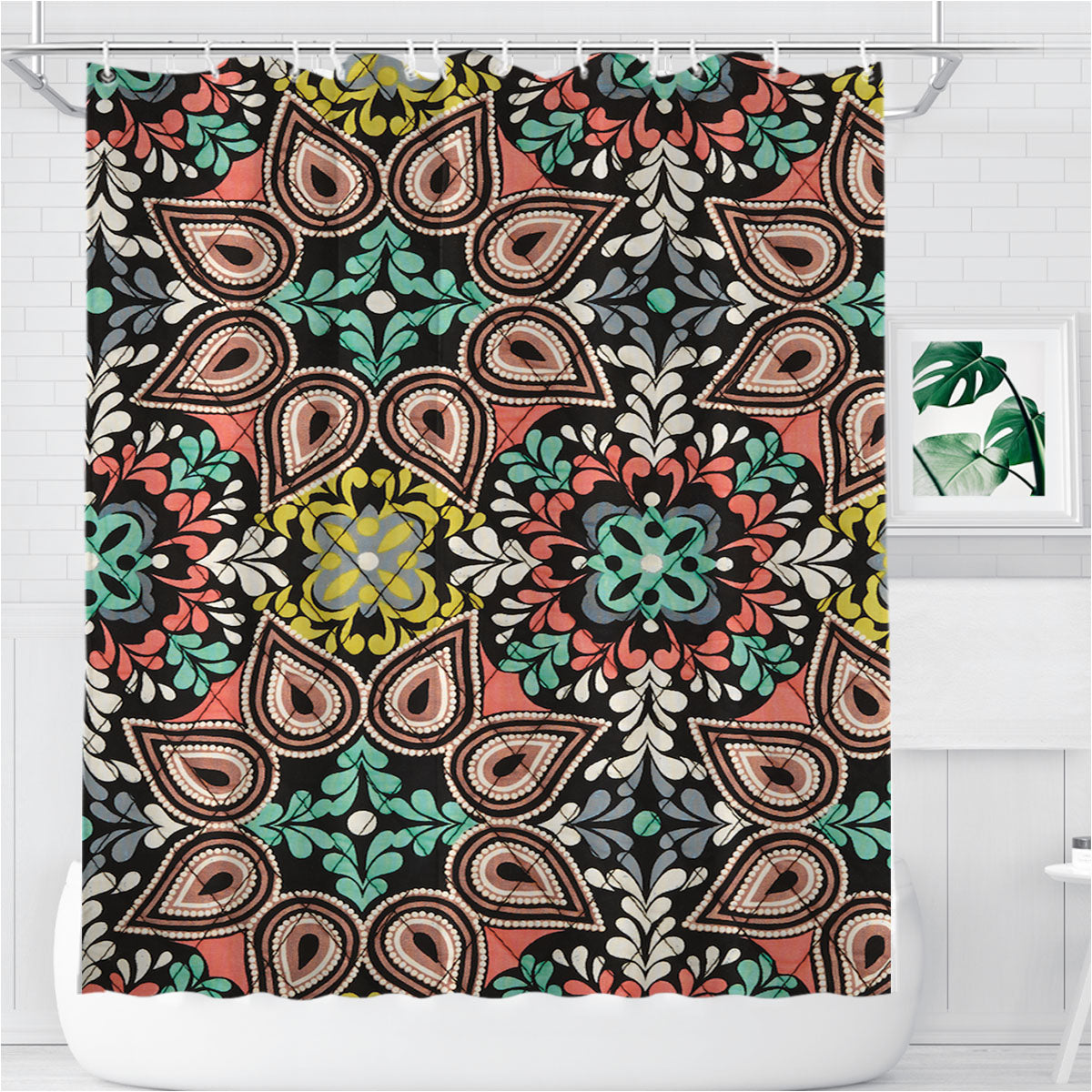 Sierra Vera Bradley Bathroom Shower Curtain Fabric Waterproof | 66 X 72 Inch