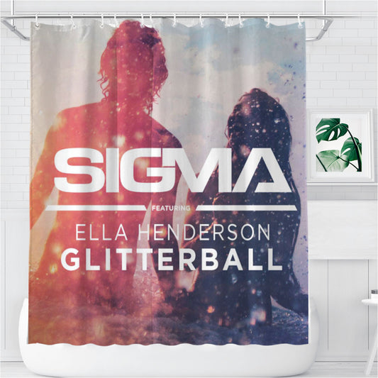 Sigma Featuring Ella Henderson Bathroom Shower Curtain Fabric Waterproof | 66 X 72 Inch