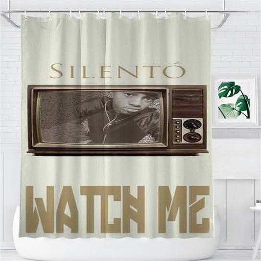 Silento Watch Me Bathroom Shower Curtain Fabric Waterproof | 66 X 72 Inch