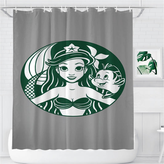 Sirenbucks By Ellador Bathroom Shower Curtain Fabric Waterproof | 66 X 72 Inch