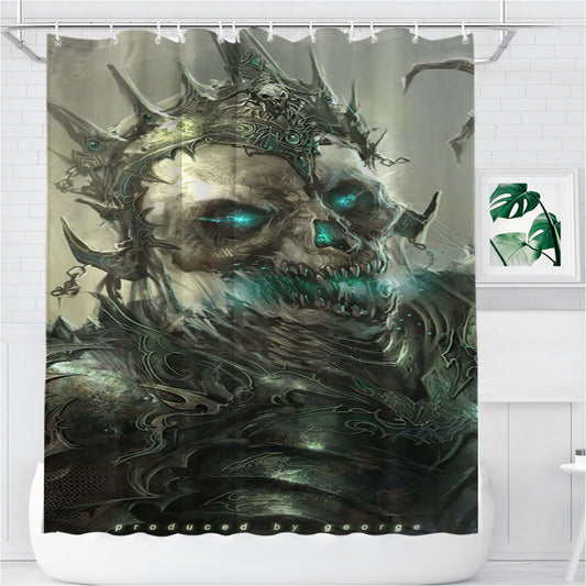 Skeleton King Bathroom Shower Curtain Fabric Waterproof | 66 X 72 Inch
