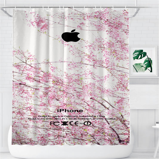 Skin Artistic Floral Design Bathroom Shower Curtain Fabric Waterproof | 66 X 72 Inch
