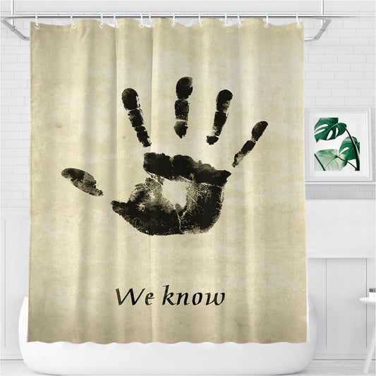 Personalized Skyrim Dark Brotherhood We Know Shower Curtain Farmhouse Bathroom Decor