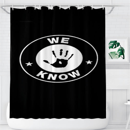 Personalized Skyrim Dark Brotherhood We Know Cosplay Gamer Shower Curtain Farmhouse Bathroom Decor