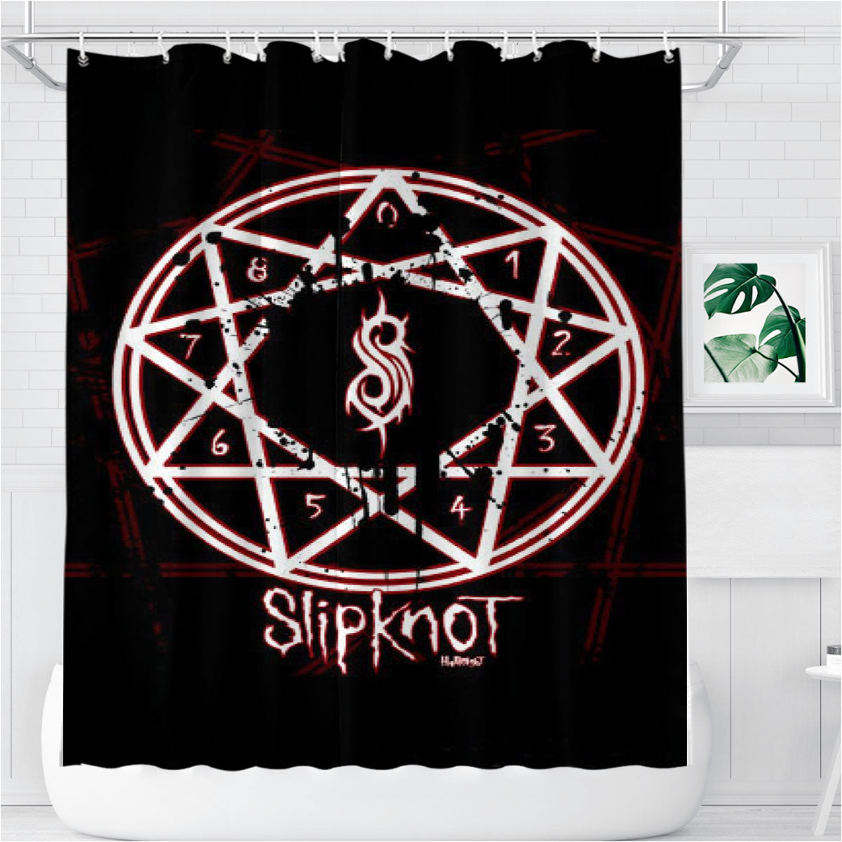 Slipknot Bathroom Shower Curtain Fabric Waterproof | 66 X 72 Inch