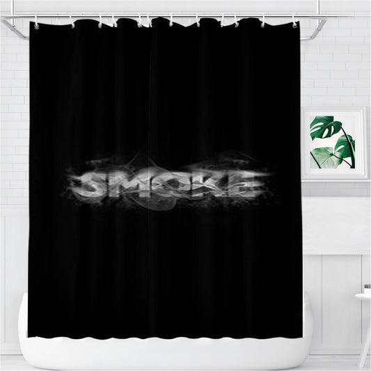 Smoke Bathroom Shower Curtain Fabric Waterproof | 66 X 72 Inch