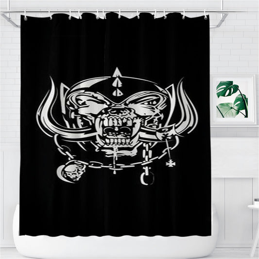 Snaggletooth Bathroom Shower Curtain Fabric Waterproof | 66 X 72 Inch