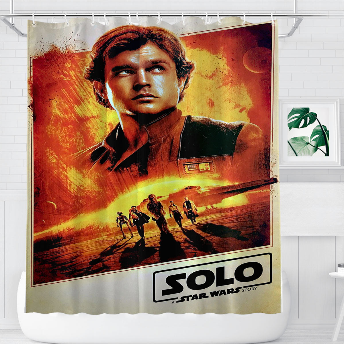 Solo A Star Wars Story Bathroom Shower Curtain Fabric Waterproof | 66 X 72 Inch