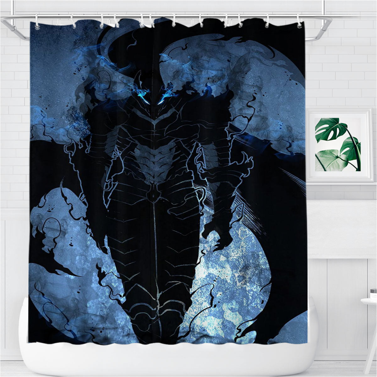 Solo Leveling Igris Bathroom Shower Curtain Fabric Waterproof | 66 X 72 Inch