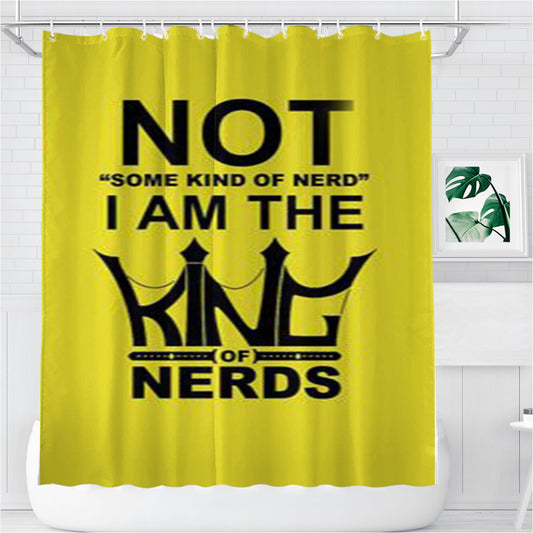 Some Kind Of Nerd Bathroom Shower Curtain Fabric Waterproof | 66 X 72 Inch