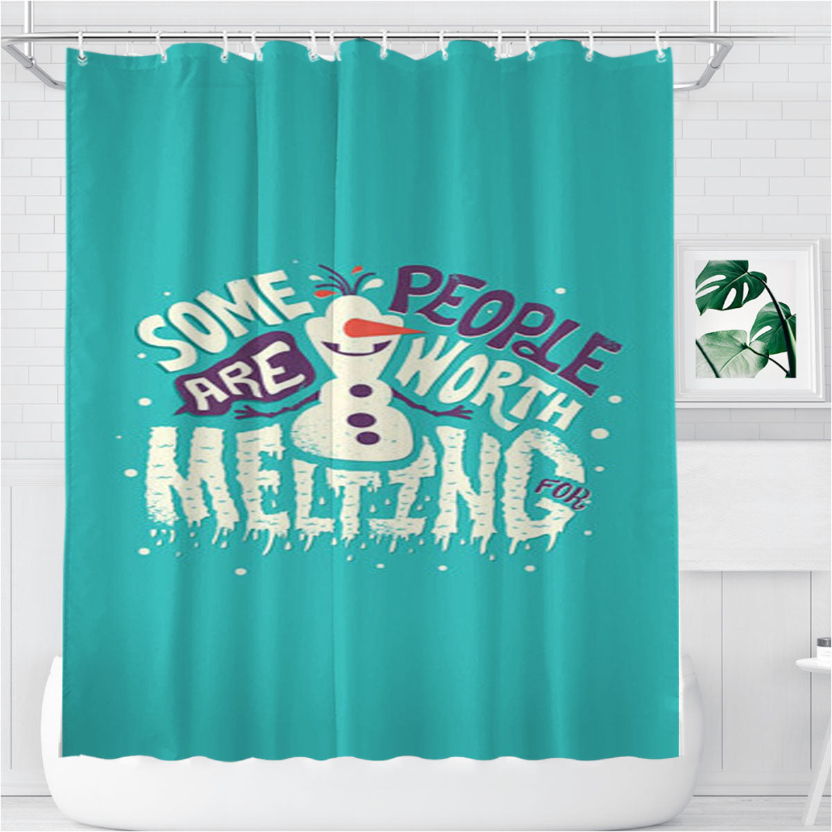 Some People Are Worth Melting Bathroom Shower Curtain Fabric Waterproof | 66 X 72 Inch