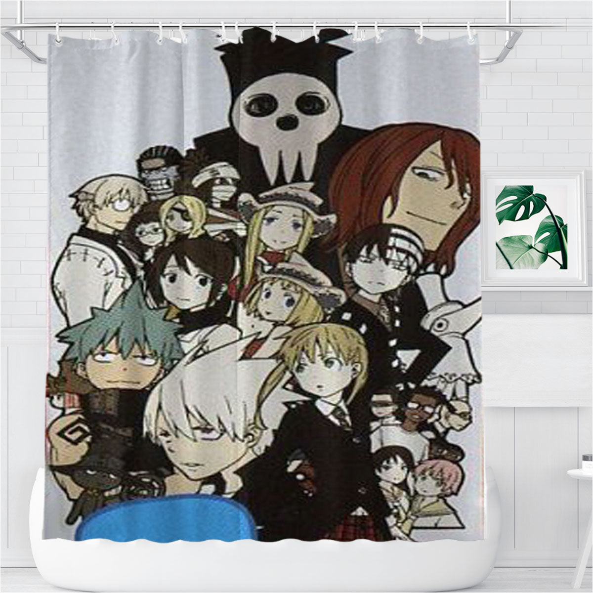 Soul Eater Bathroom Shower Curtain Fabric Waterproof | 66 X 72 Inch