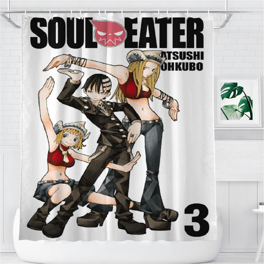 Personalized Soul Eater Family Shower Curtain Farmhouse Bathroom Decor