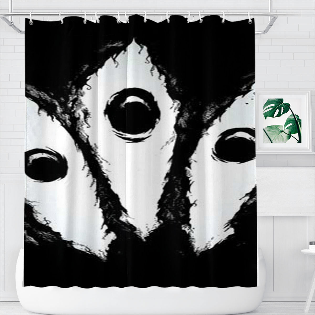Soul Eater Symbol Bathroom Shower Curtain Fabric Waterproof | 66 X 72 Inch