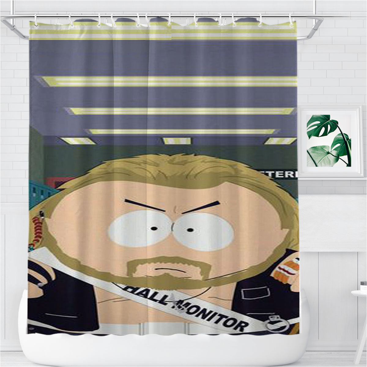 South Park Cartman Bathroom Shower Curtain Fabric Waterproof | 66 X 72 Inch