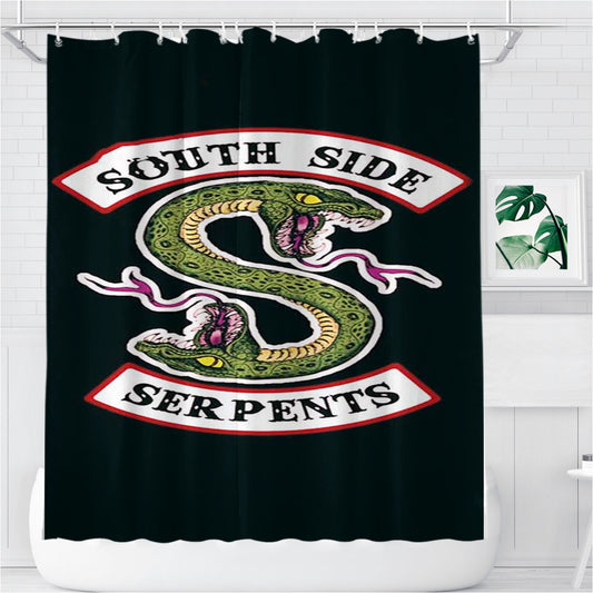 Personalized South Side Serpents Shower Curtain Farmhouse Bathroom Decor