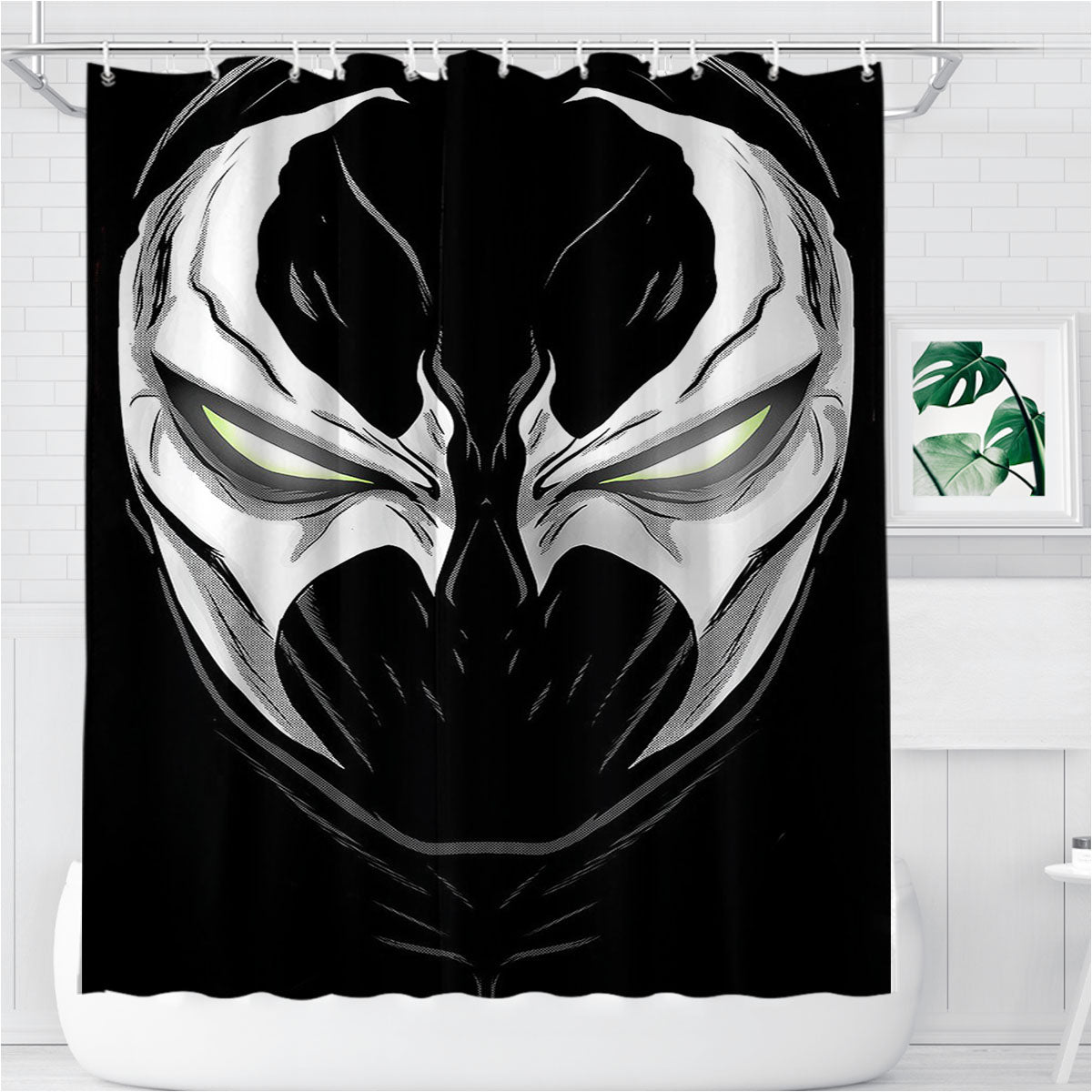 Spawn Video Game 7 Bathroom Shower Curtain Fabric Waterproof | 66 X 72 Inch